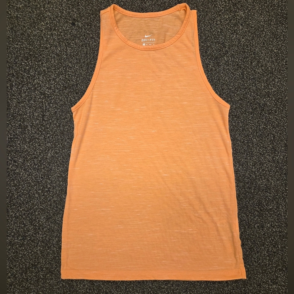Nike Women's Orange Lightweight Dri-FIT Tank Top XS
